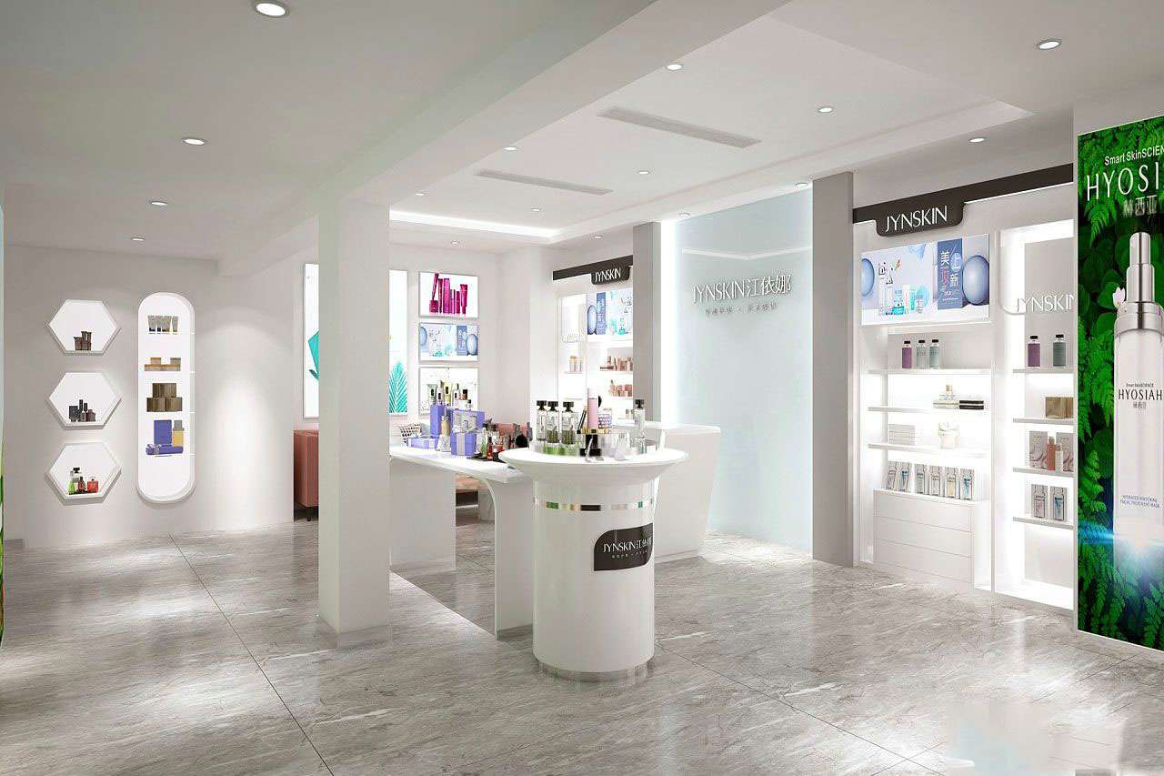 鄭州護(hù)膚品專賣(mài)店裝修設(shè)計(jì)效果圖