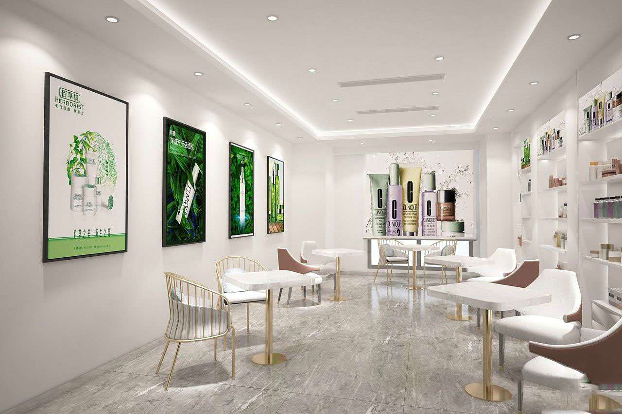 鄭州護(hù)膚品專賣(mài)店裝修設(shè)計(jì)效果圖