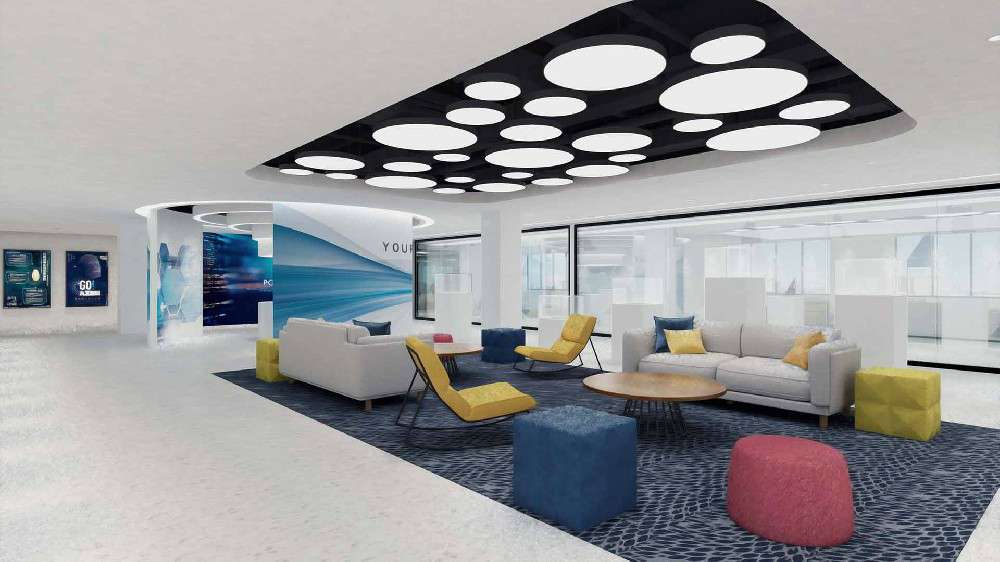 鄭州辦公室裝修如何設(shè)計辦公室裝飾天花板？