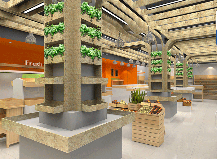 200平米水果店裝修設(shè)計(jì)效果圖