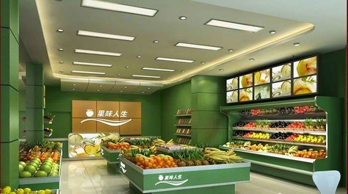 精品水果店裝修設(shè)計效果圖