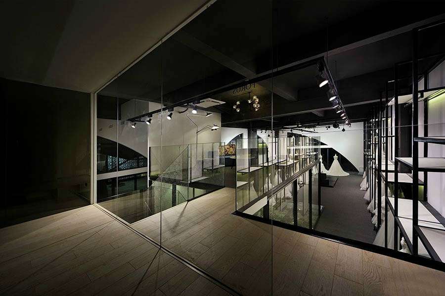 工業風婚紗攝影店裝修設計效果圖