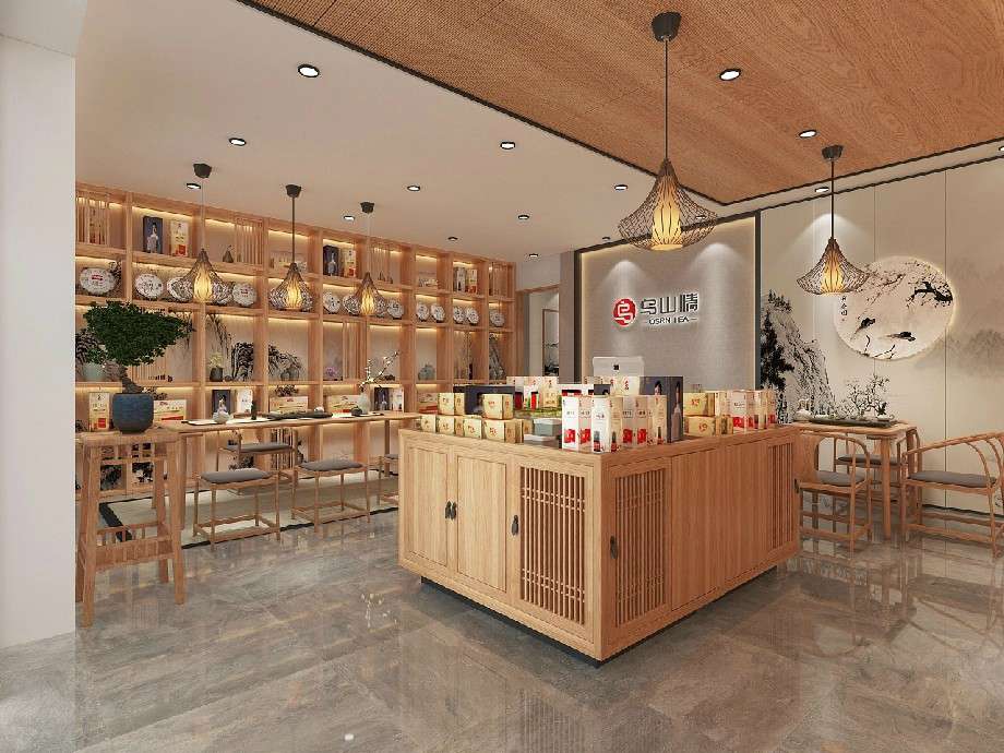 茶葉店裝修設(shè)計效果圖鑒賞