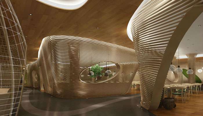 鮮魚(yú)火鍋店裝修設(shè)計(jì)效果圖