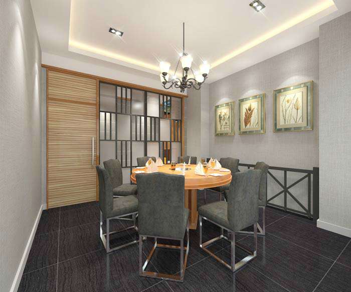 魚火鍋店裝修設(shè)計效果圖