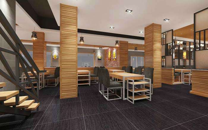 魚火鍋店裝修設(shè)計效果圖