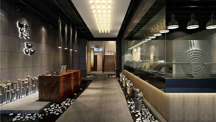 肥牛火鍋店裝修設(shè)計效果圖