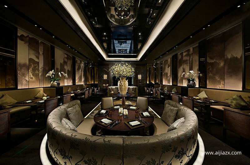 餐廳吧臺背景墻設(shè)計(jì)效果圖