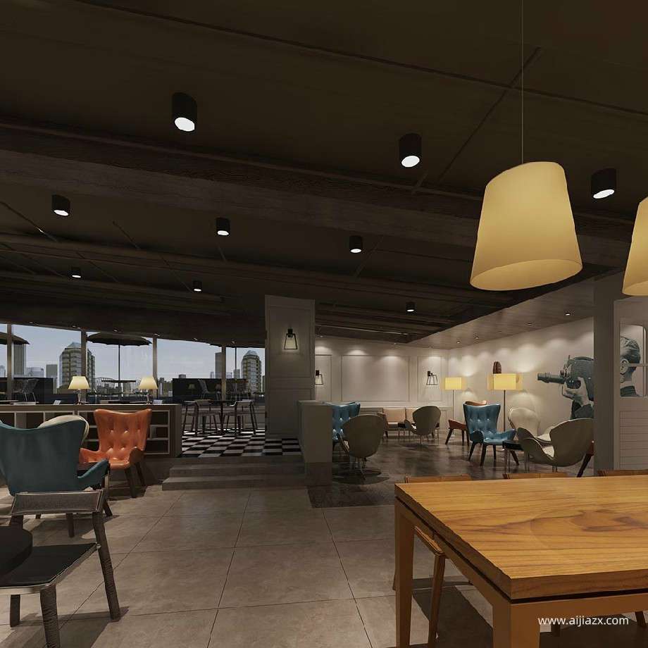 鄭州咖啡店裝修方案，文藝小清新咖啡店設計