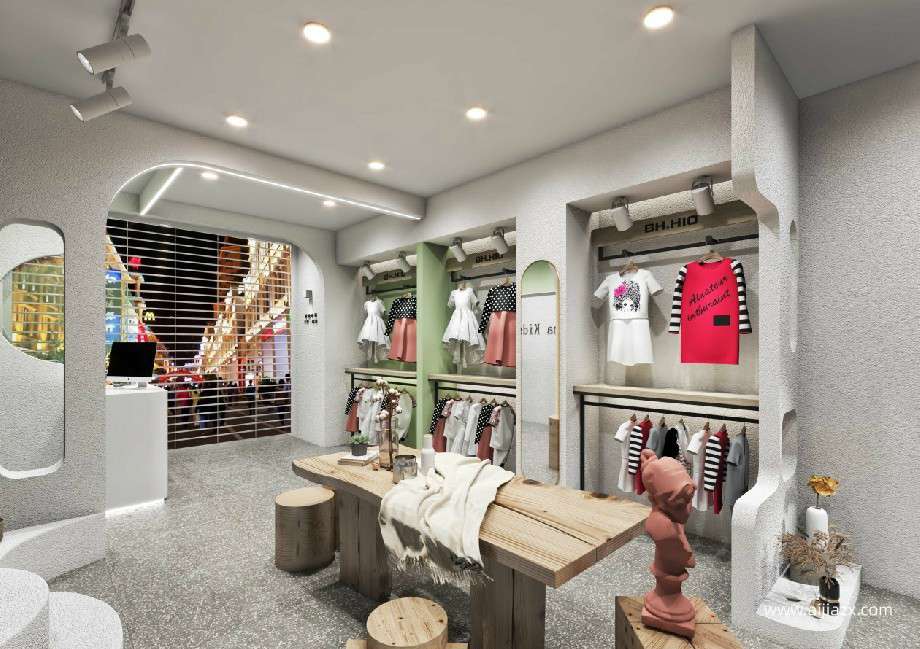 鄭州商場童裝專賣店裝修設(shè)計效果圖