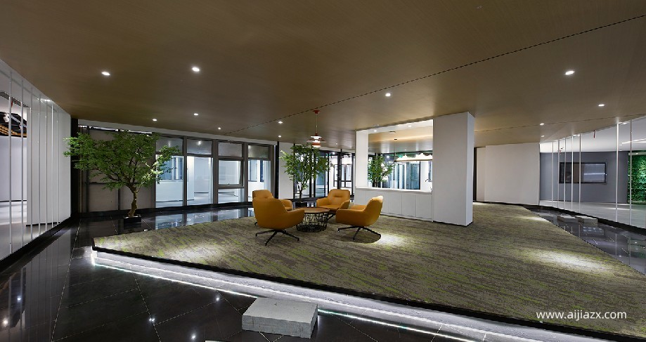 1200平米幕墻門窗公司辦公室設(shè)計效果圖