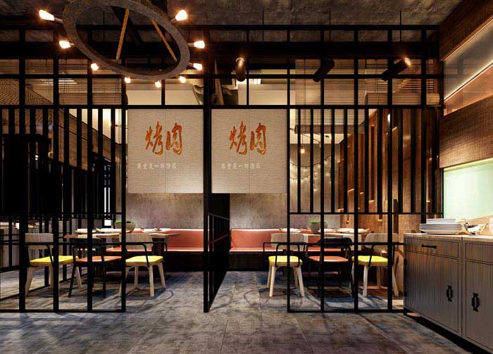 洛陽450平米烤肉店裝修設(shè)計效果圖