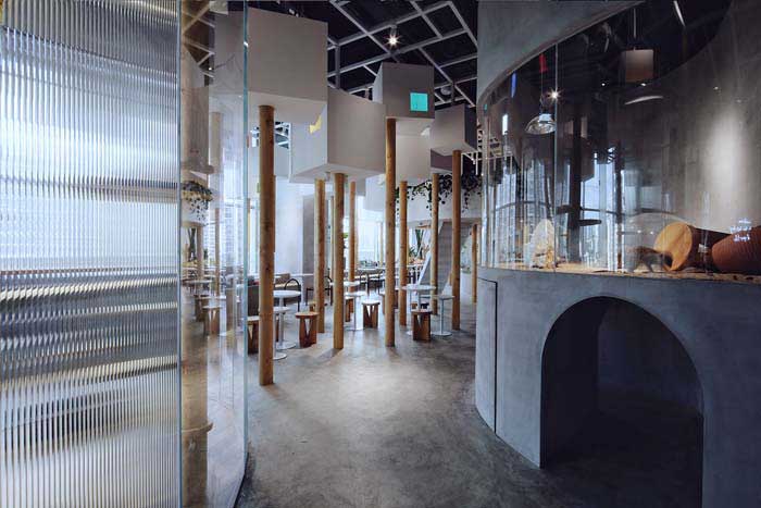 鄭州300m2動物主題咖啡廳設計效果圖