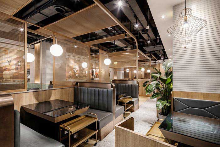 350m2鄭州火鍋店設(shè)計裝修效果圖