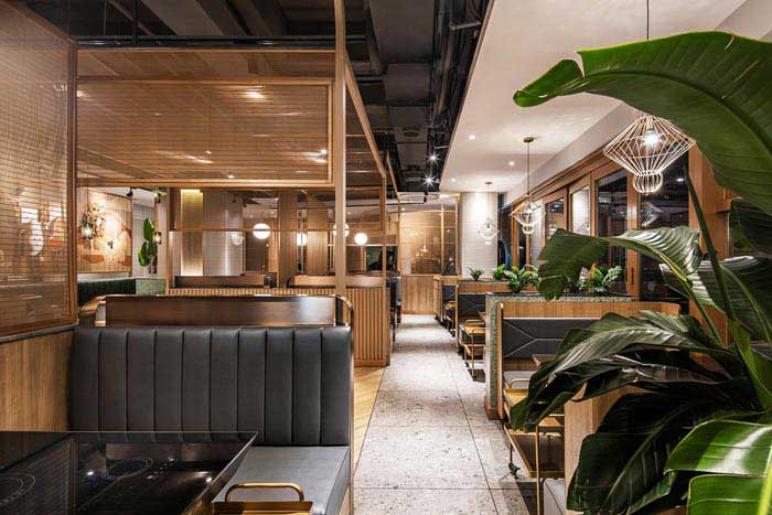 350m2鄭州火鍋店設(shè)計裝修效果圖