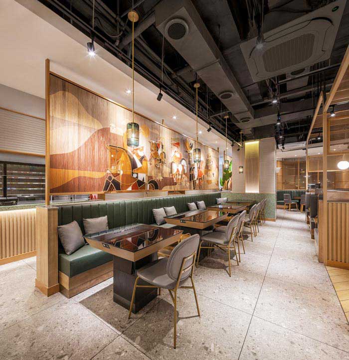 350m2鄭州火鍋店設(shè)計裝修效果圖