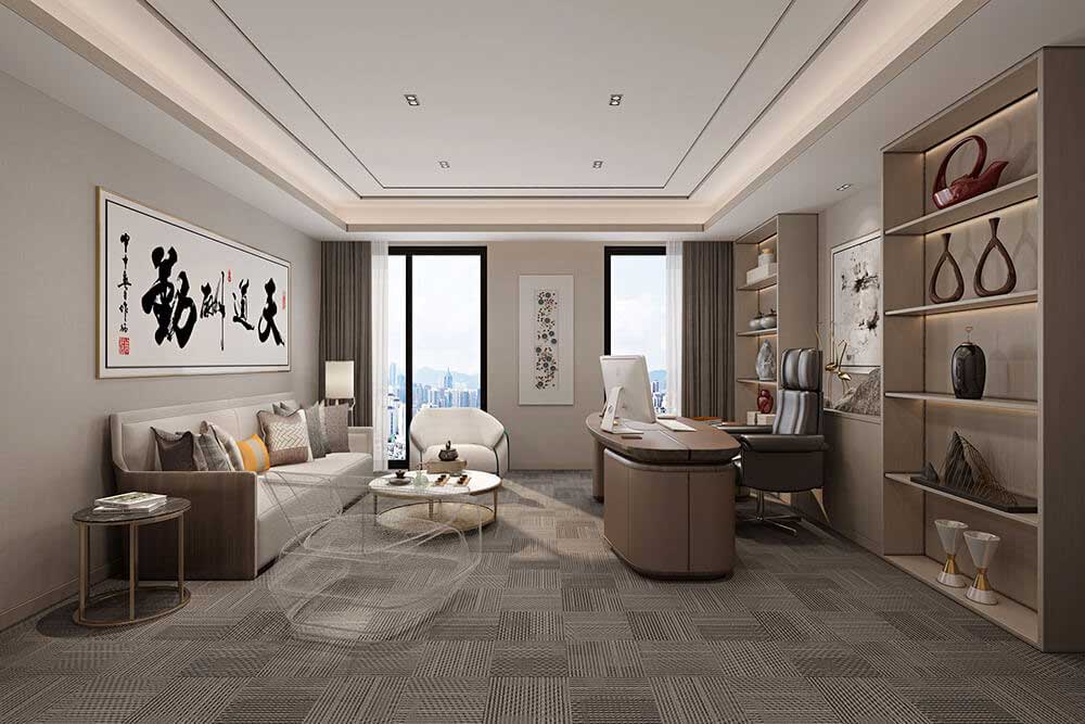 600平米國企辦公室裝修效果圖-600平米國企辦公空間設(shè)計