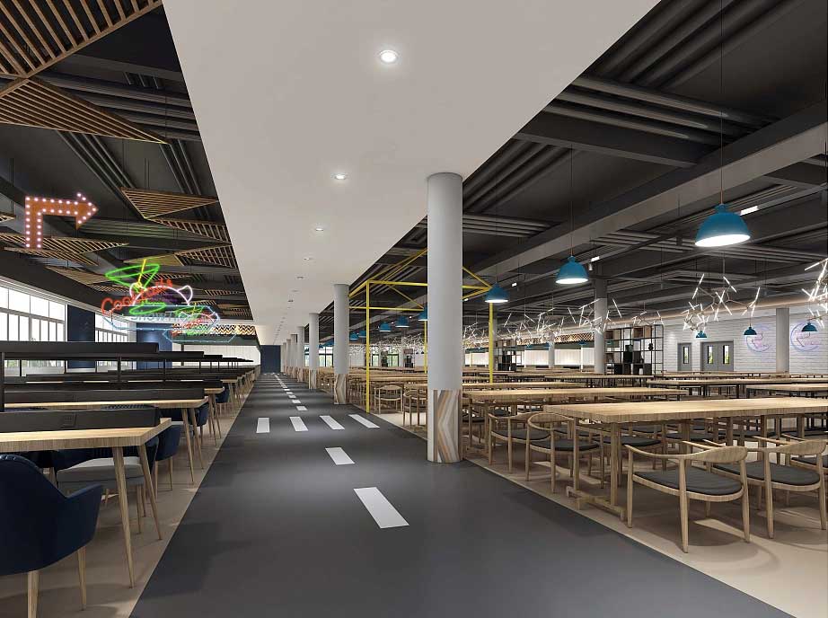 許昌學(xué)校食堂裝修設(shè)計(jì)效果圖