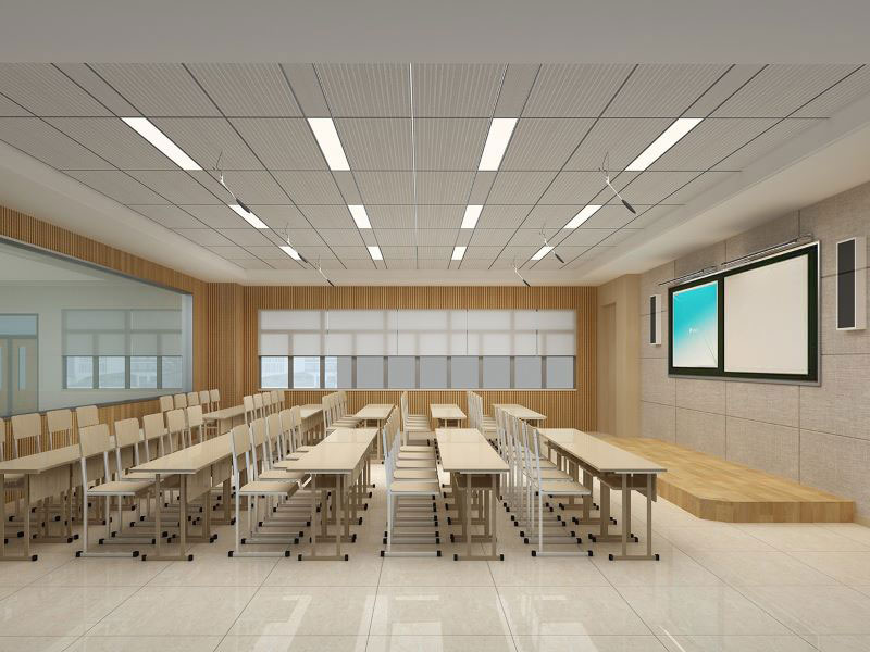鄭州畫(huà)室辦公空間設(shè)計(jì)-教室裝修設(shè)計(jì)效果圖