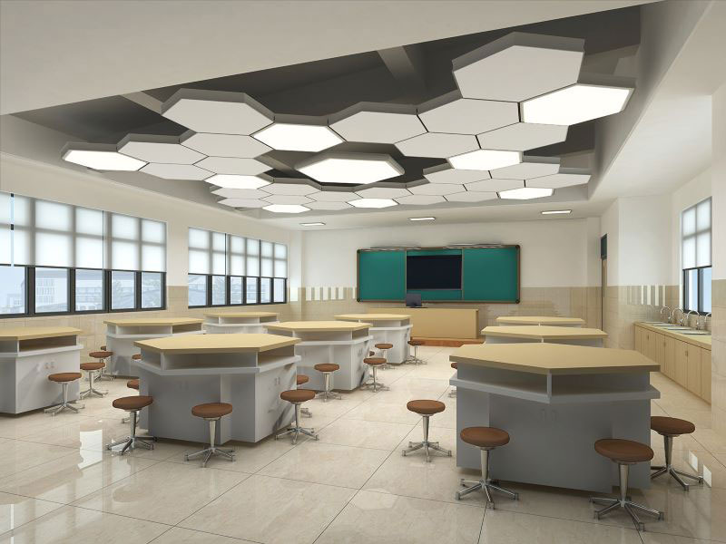 鄭州畫(huà)室辦公空間設(shè)計(jì)-教室裝修設(shè)計(jì)效果圖
