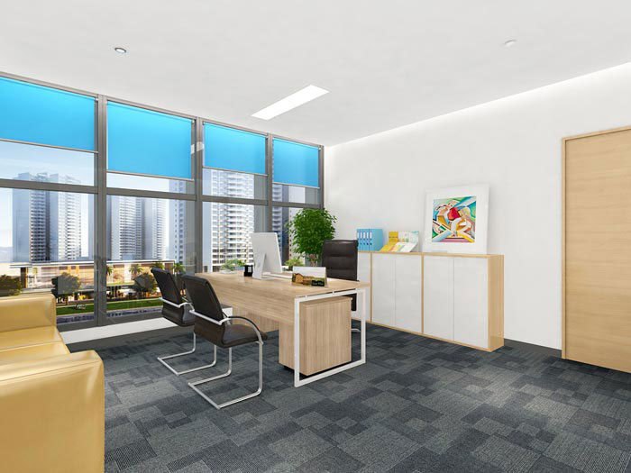 390平米餐飲行業(yè)辦公室裝修設計效果圖