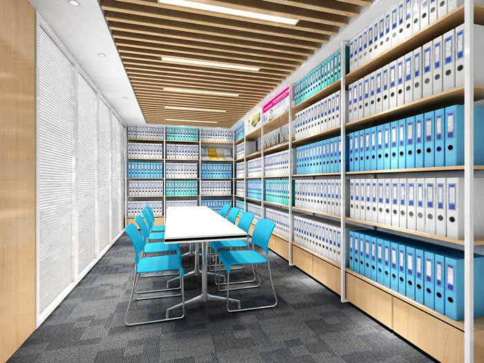 390平米餐飲行業(yè)辦公室裝修設計效果圖