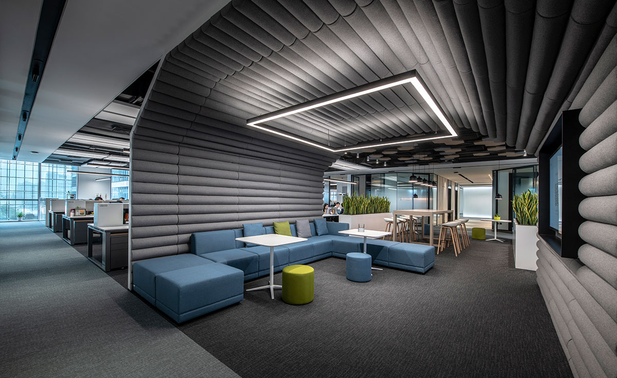 鄭州辦公空間設(shè)計-1480平米裝修效果圖