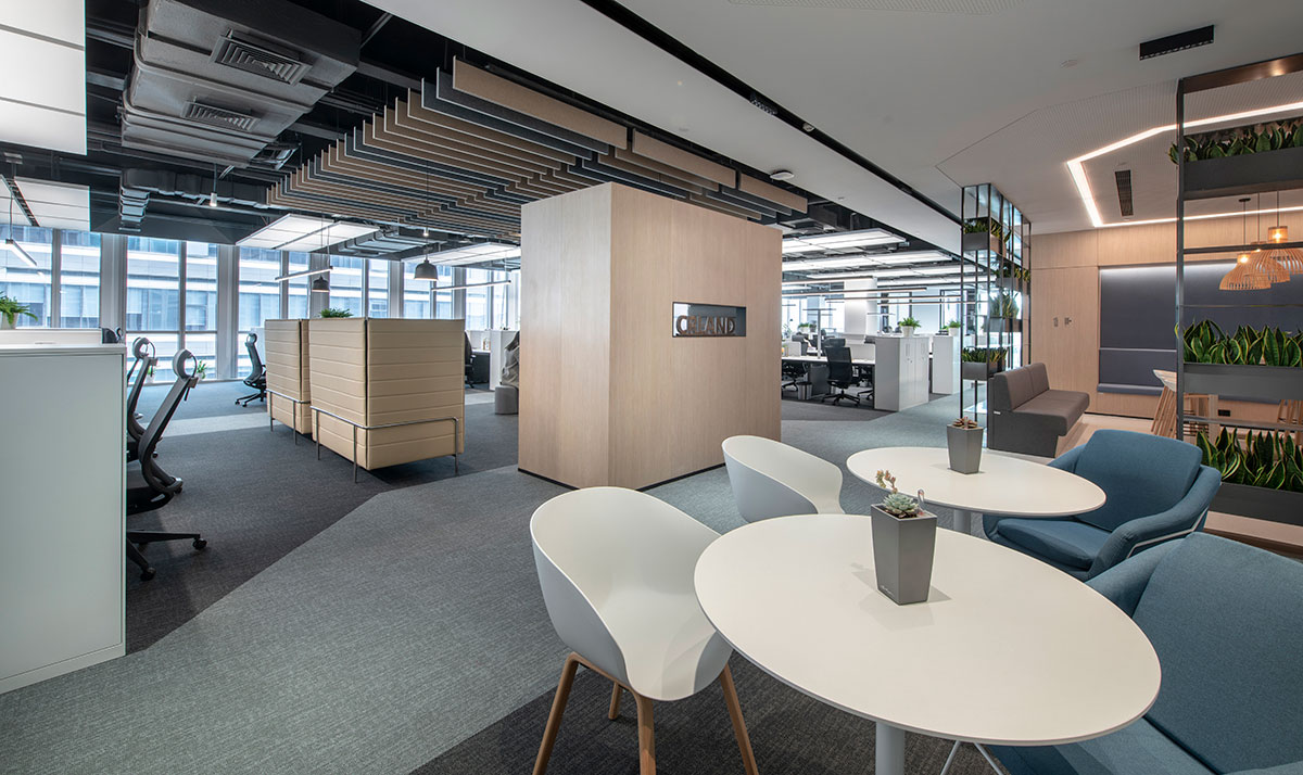 鄭州辦公空間設(shè)計-1480平米裝修效果圖