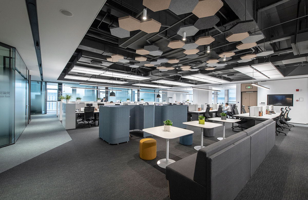 鄭州辦公空間設(shè)計-1480平米裝修效果圖