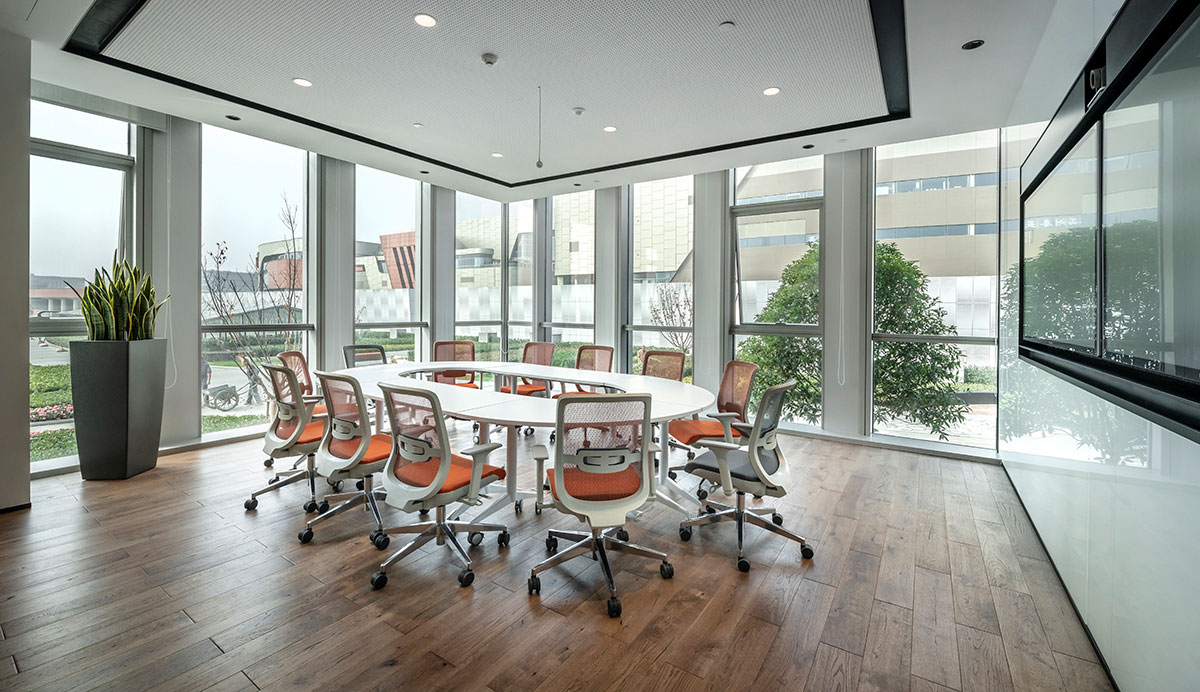 鄭州辦公空間設(shè)計-1480平米裝修效果圖