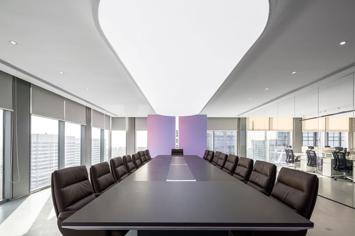 鄭州辦公室全案設(shè)計-1500平米裝修施工效果圖