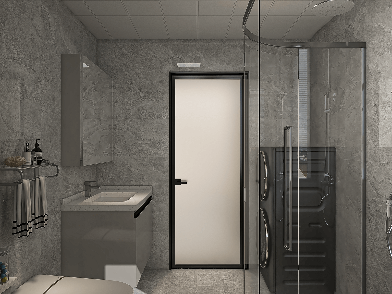 150平米新中式三居室裝修設計效果圖