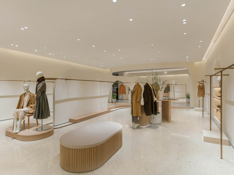 120平米現(xiàn)代簡約風(fēng)服裝店裝修設(shè)計(jì)