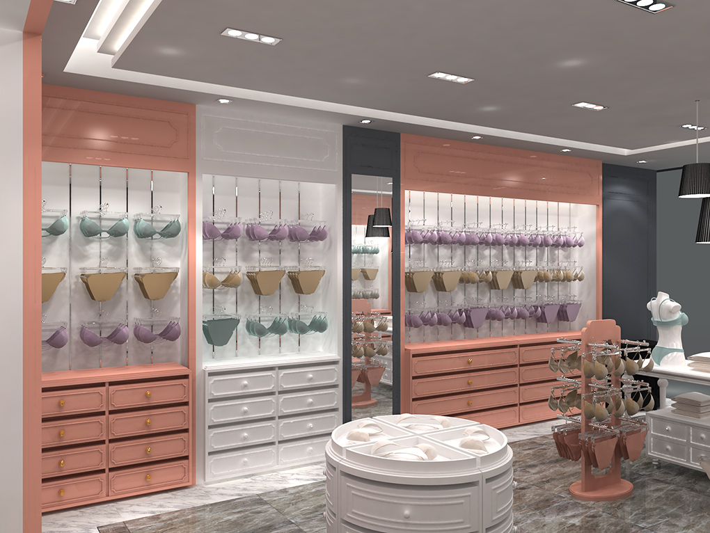 65平米品牌內(nèi)衣店設(shè)計裝修效果圖