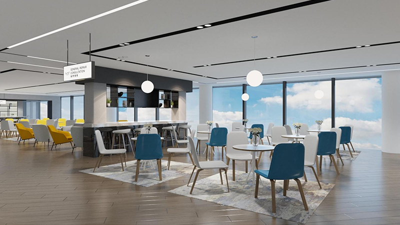 3200平米汽車展廳裝修設計效果圖