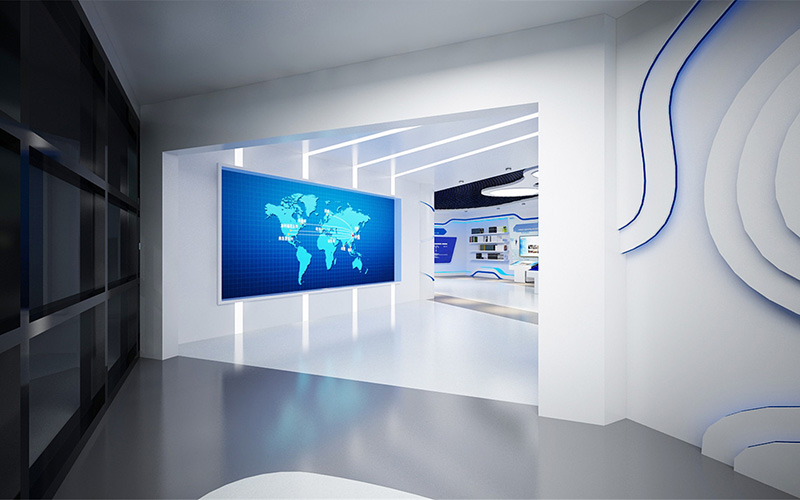 800平米集團(tuán)公司展廳裝修設(shè)計效果圖