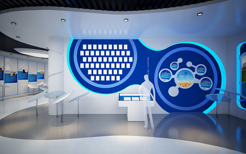 800平米集團(tuán)公司展廳裝修設(shè)計效果圖