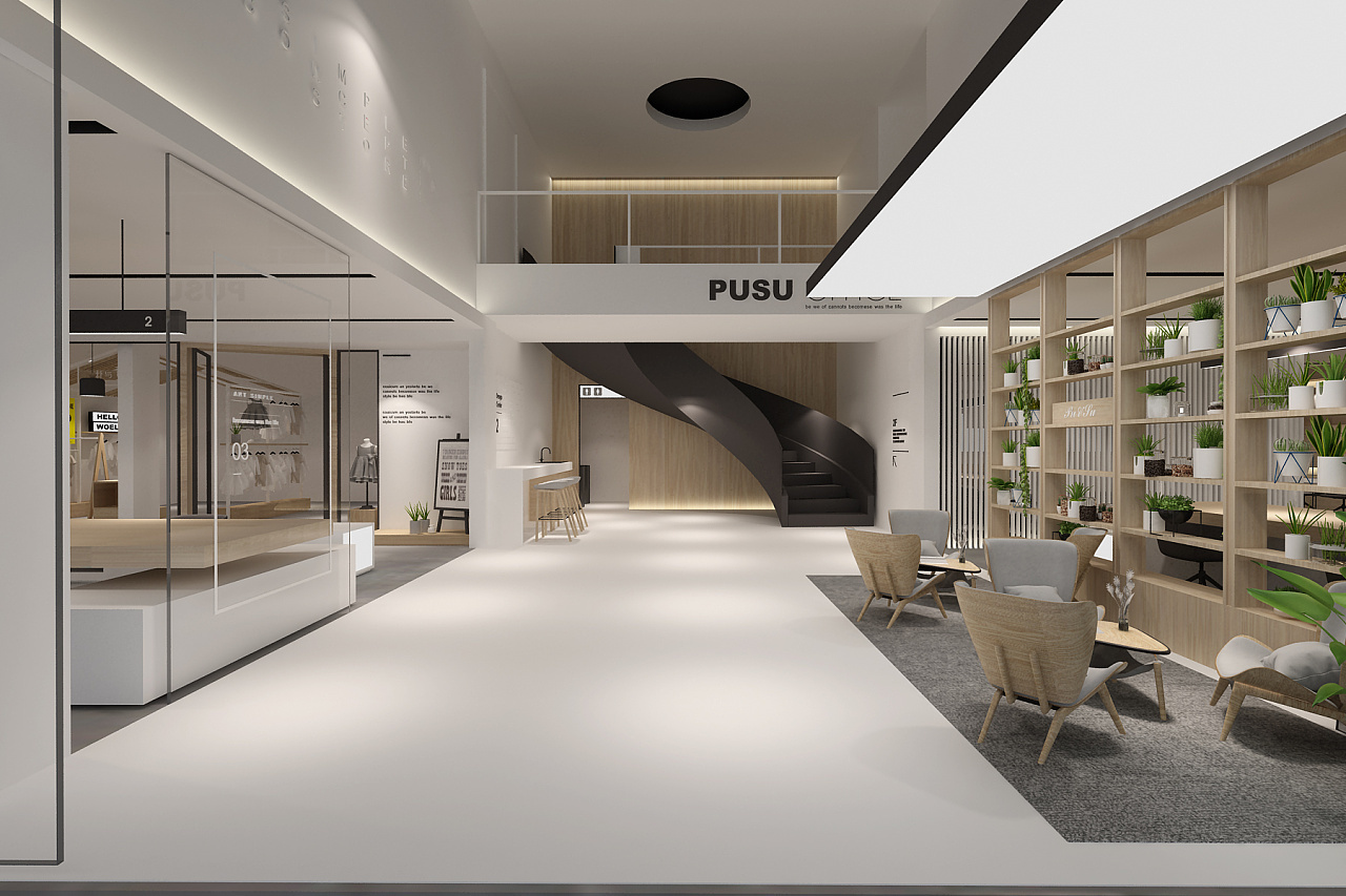 860平米鄭州辦公樓裝修設(shè)計效果圖