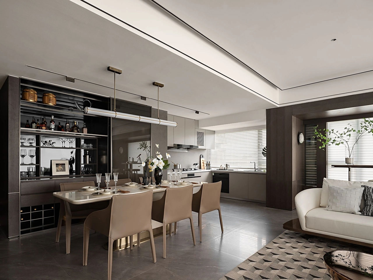 144平米美盛教育港灣家裝設(shè)計裝修效果圖