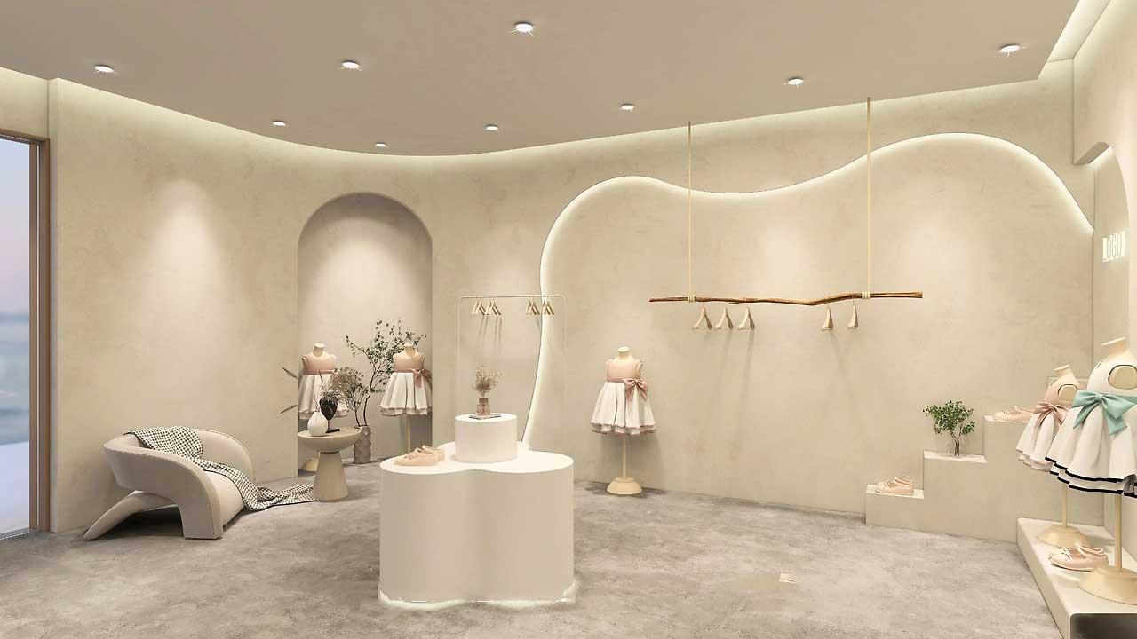 35平米童裝直播間設計效果圖