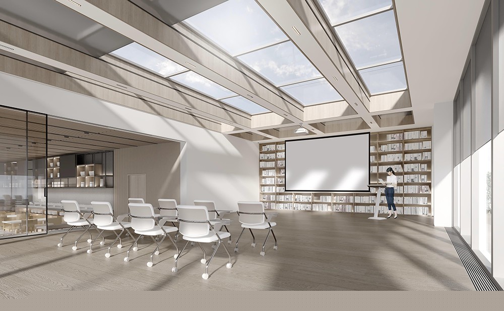 2100平米新鄭企業(yè)辦公樓設(shè)計(jì)效果圖