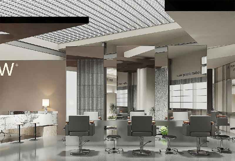 鄭州理發店裝修設計：潮流風格與理發工位動線優化