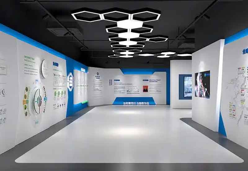 鄭州二七區(qū)展廳設(shè)計施工：紅色文化與商業(yè)的融合