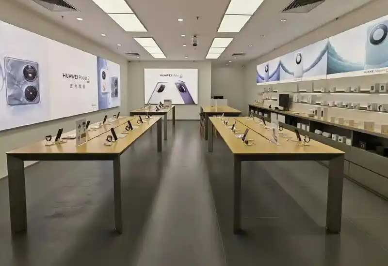 鄭州手機店設計:體驗臺家具的高度與舒適度