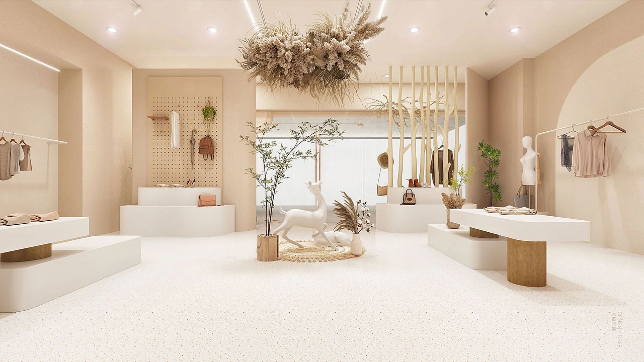 210平米鄭州女裝店面裝修設計效果圖