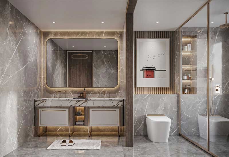 鄭州家裝設(shè)計:衛(wèi)生間太小,干濕分離布局方案