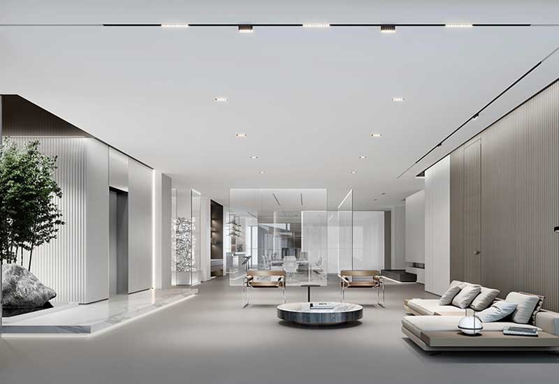 鄭州咨詢公司辦公室裝修設計:接待客戶的舒適環境