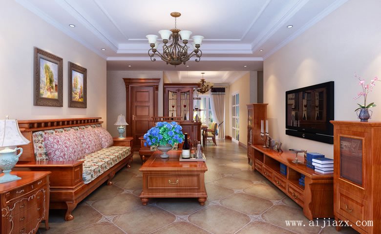 簡單大方的舒適美式風格躍層閣樓裝修效果圖